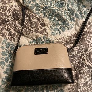 Kate spade Black and cream crossbody